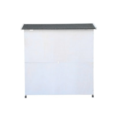 US Local Rabbit Hutch Outdoor, 2-Story Rabbit Cage Indoor With Run, Bunny Cage With 2 Removable No-Leak Trays, Pet Cages With Non-Slip Ramp, Waterproof Roof, Fence, For Small Animals