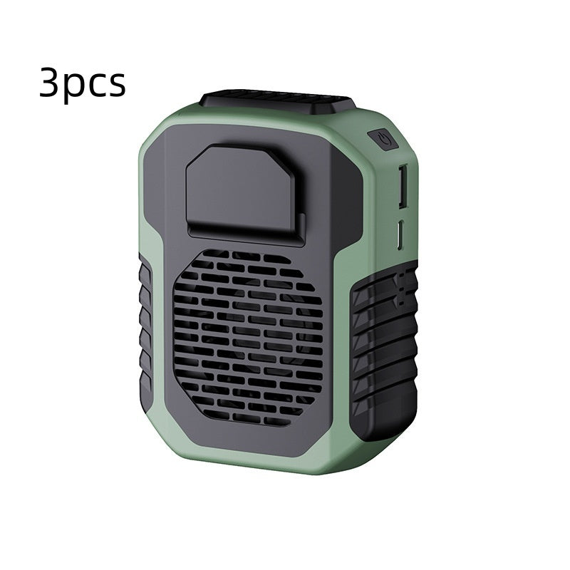 Portable Waist Fan USB Air Conditioning Rechargeable Hanging Neck Mini Fan Outdoor Sports Cooling Waist Clip On Fan