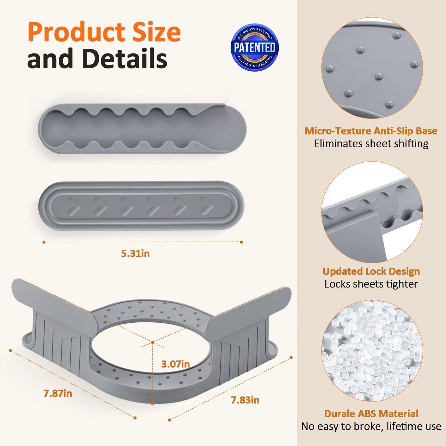 UK Local 4pcs Invisible Sheet Fasteners