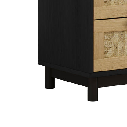 US Local 3 Drawer Storage Cabinet Rope Woven Drawer, Suitable For Bedroom, Living Room, Dining Room, Hallway