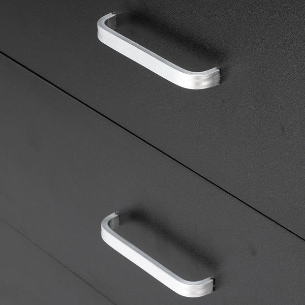 US Local 3 Drawers Bedside Table Black