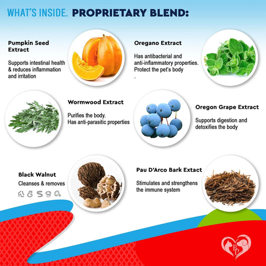 US Local Cats And Dogs Liquid Herbal Medicine And Natural Broad Spectrum Treatment For Tapeworm Whipworm Roundworm And Hookworm Prevention Medication Supplement Drops For Kitten And Puppies