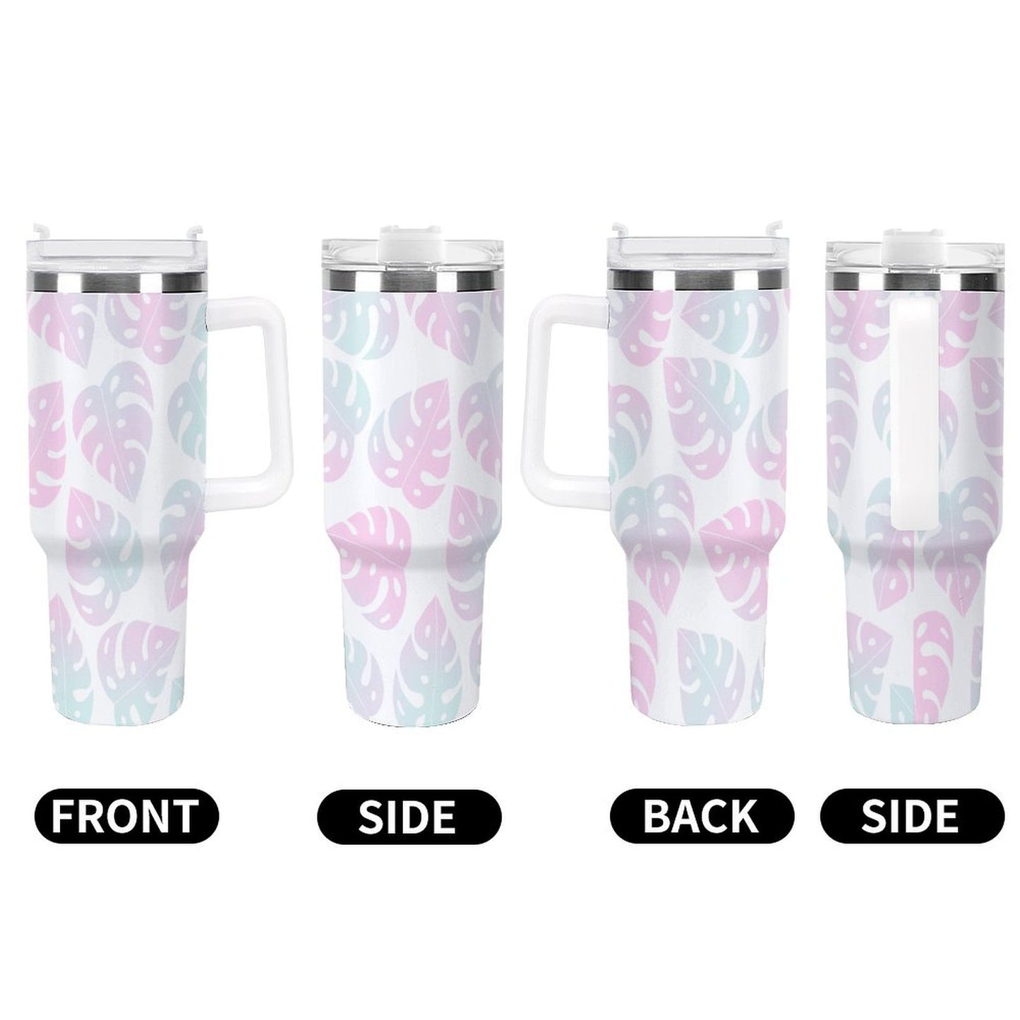 PHDT00069 POD US Local Tumbler 40 oz Large Capacity Car Cup Leaf, Gradient