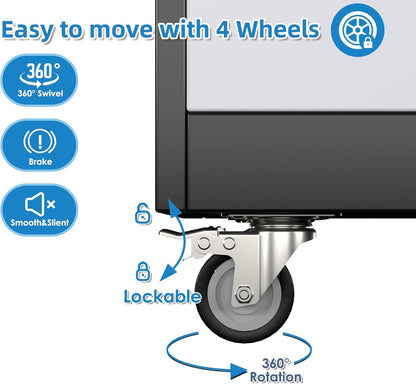 US Local Broom Closet Storage Cabinet, Metal Cabinets With 13 Hooks And Hanging Rods, Metal Storage Cabinet, Heavy Duty Cleaning Cabinet For Garage, Laundry Room