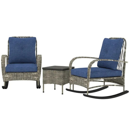 US Local Rattan Chaise Lounge Chair, Wicker Patio Furniture Set