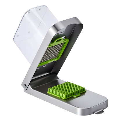 US Local Vegetable Chopper Food Veggie Cutter 3 Stainless Onion Slicer With Container