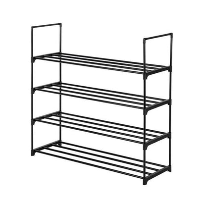 US Local 13 Tubes, One Out, Four Styles, Four Layers Of Shoe Rack, Black