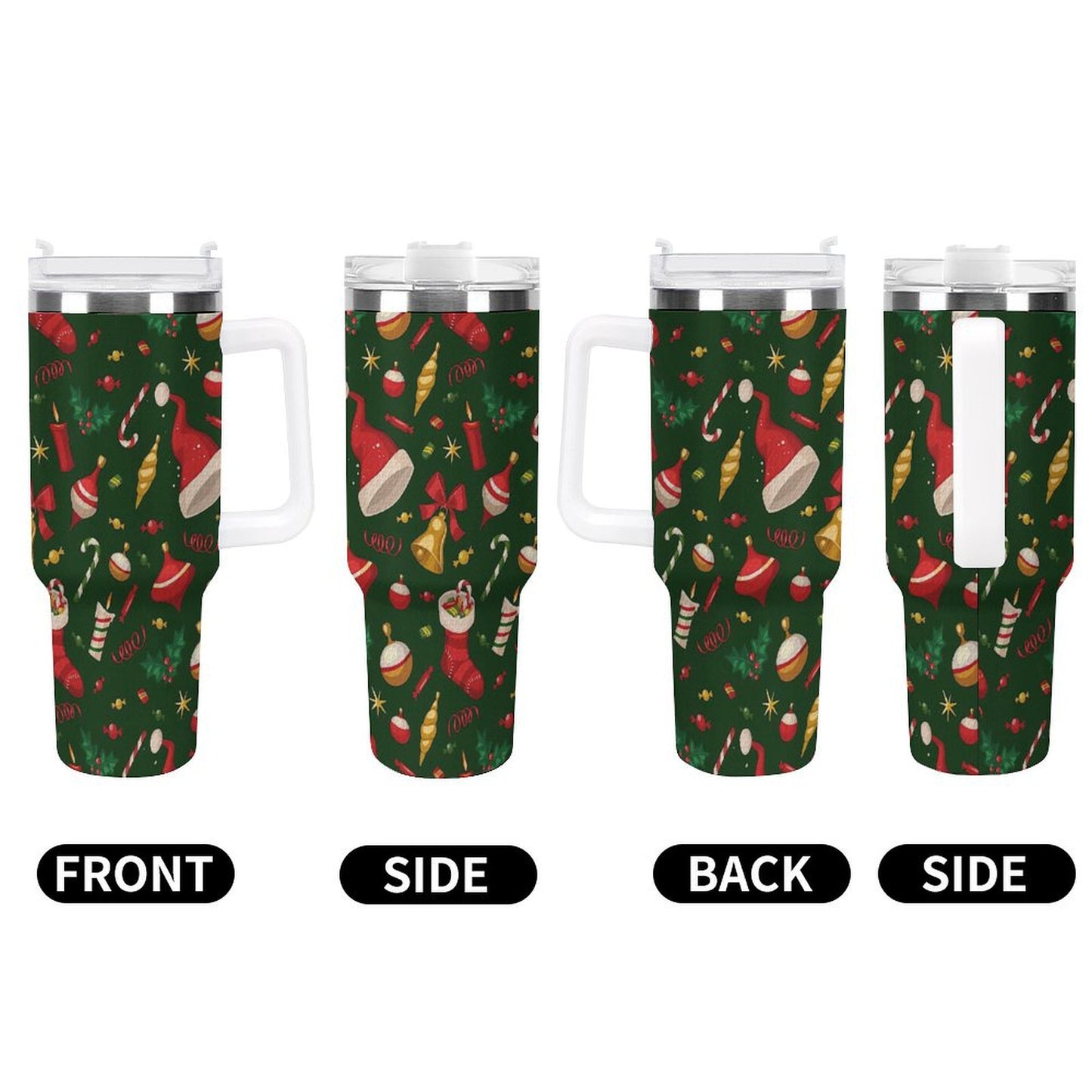 PHDT00154 POD US Local Tumbler 40 oz Large Capacity Car Cup Christmas Sock