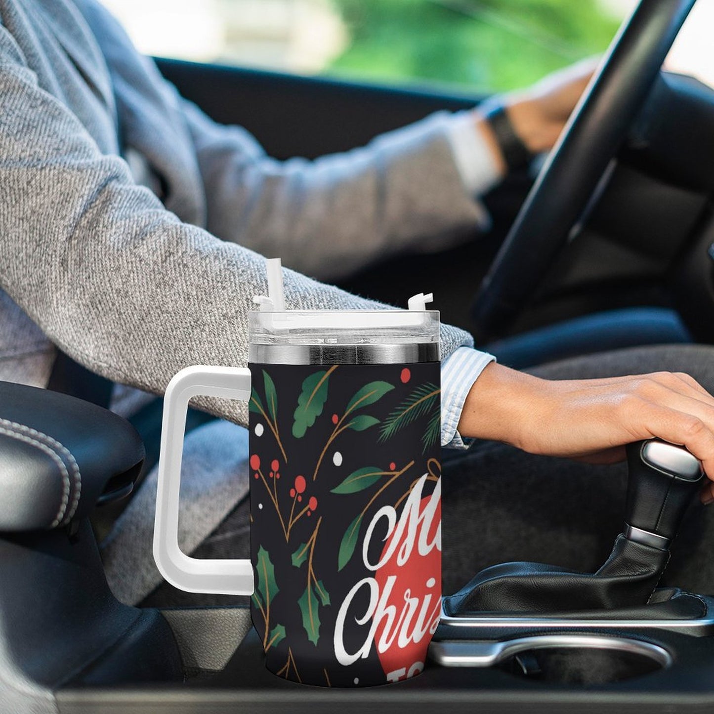 PHDT00174 POD US Local Tumbler 40 oz Large Capacity Car Cup Christmas