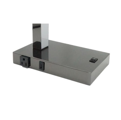 US Local Modern LED Desk Lamp With USB & Power Outlet