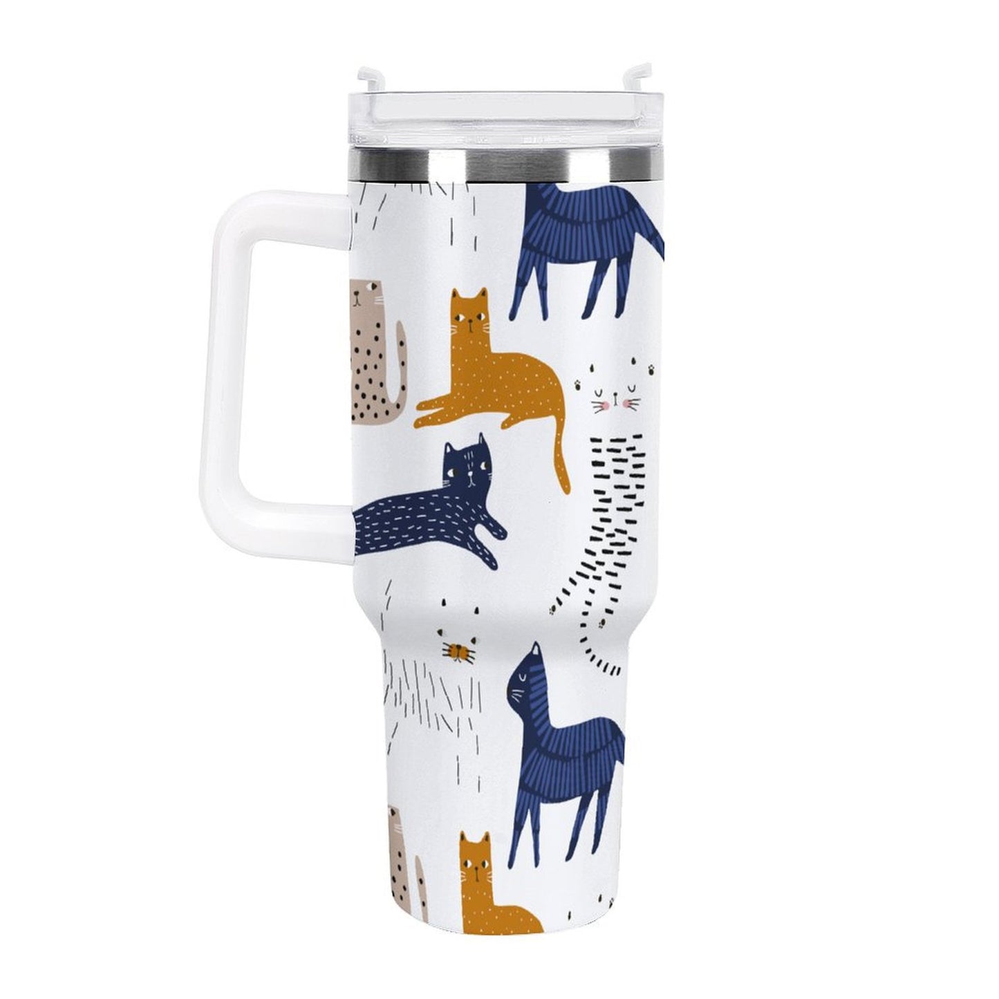 PHDT00407 POD US Local Tumbler 40 oz Large Capacity Car Cup Lovely Cat
