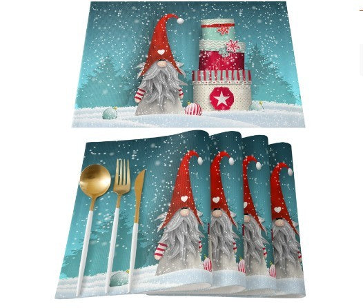 Christmas Placemat Non-slip Heatproof Placemat
