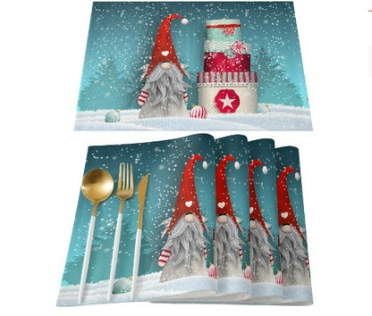 Christmas Placemat Non-slip Heatproof Placemat