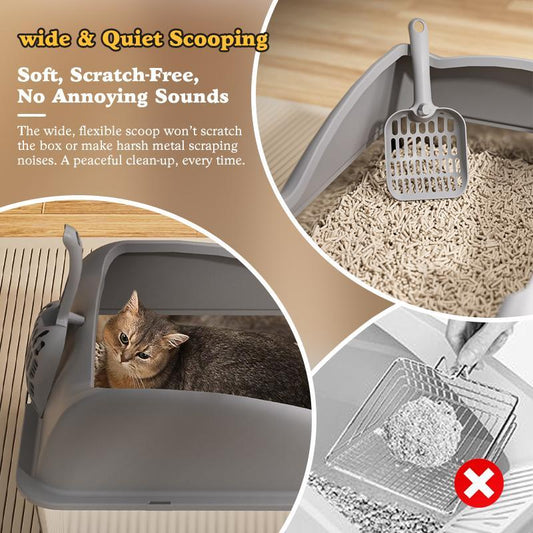 US Local Large Stainless Steel Cat Litter Box