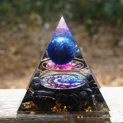 US Local Pyramid Decoration Natural Crystal Gravel Energy Tower
