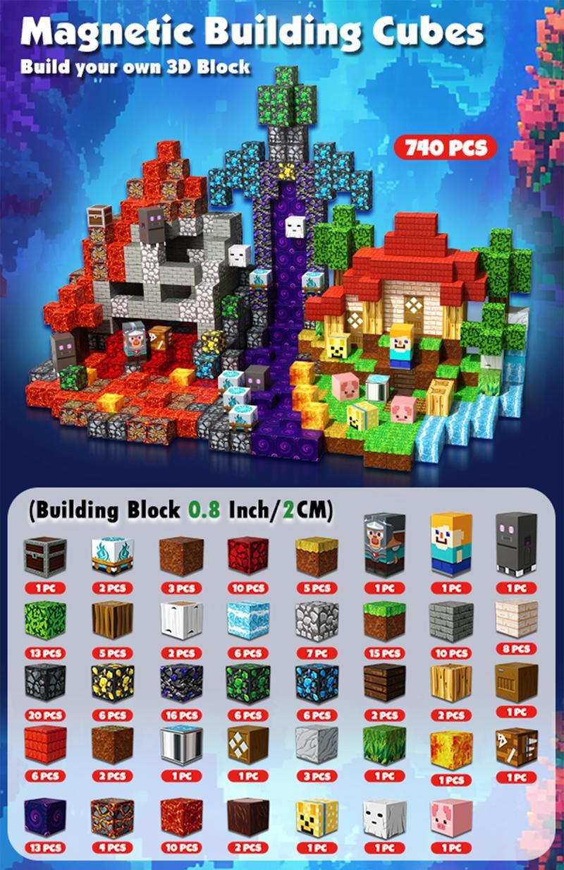 US Local 200pcs Magnetic Block Toys - Ghost Park