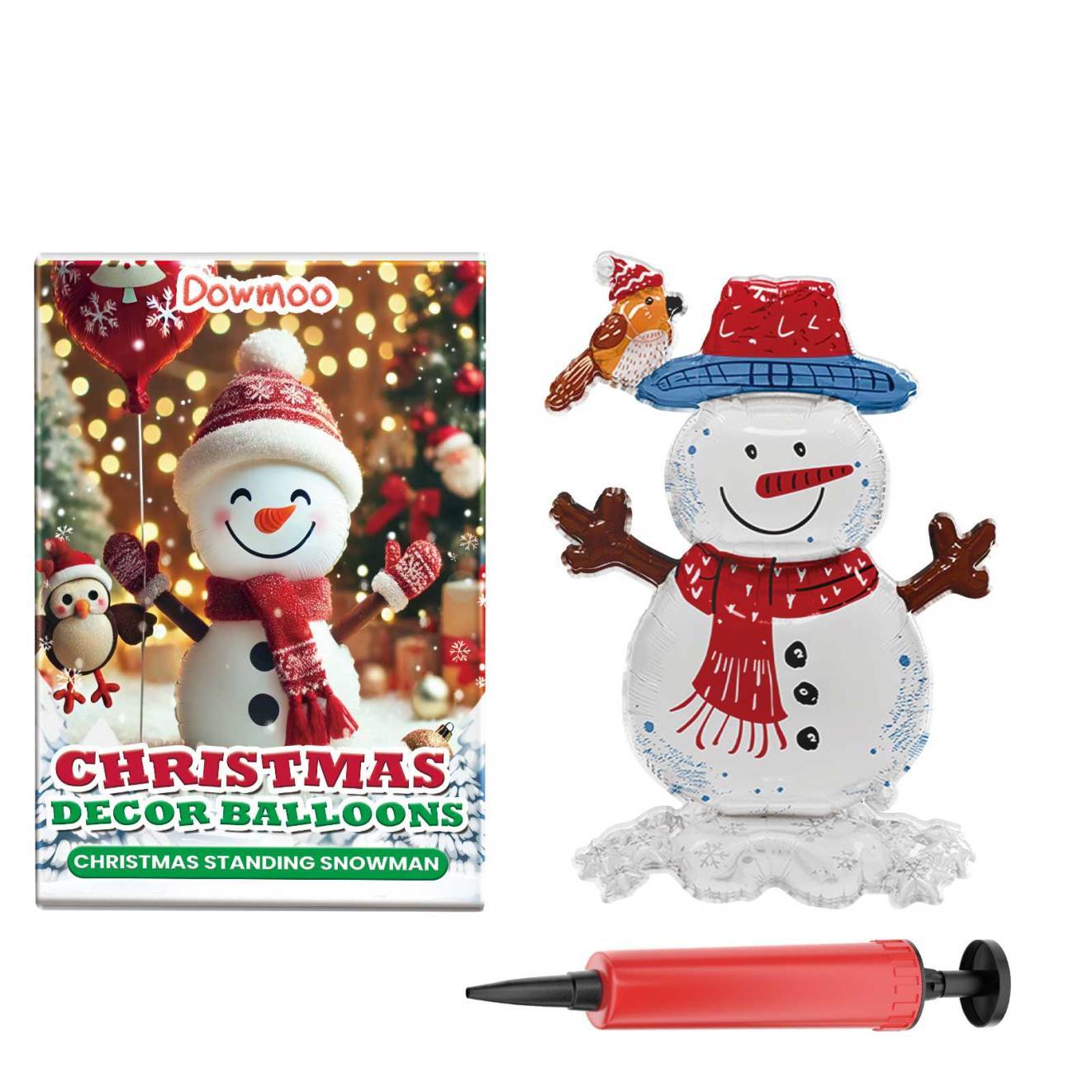 US Local Dowmoo Christmas Balloon Balloon Standing Santa Claus Reindeer Christmas Tree Event Atmosphere Decoration