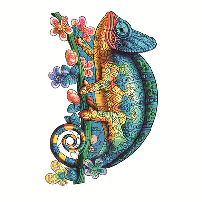 US Local Each Piece Is Animal Shaped Christmas Gift Colorful Elephant Turtle Wooden Jigsaw Puzzles