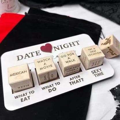 US Local Wooden Date Night Dice Wooden Date Night Ideas Game Dice Romantic Couple Date Night Game Action Decision Dice Games For Couple