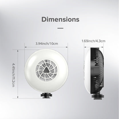 US Local SANSI Portable Rechargeable Fill Light, 8.6W Selfie & Video Light With 9 Color Temperatures & 5 Brightness Levels For Phone, Camera, Laptop, Makeup, Video Calls, Camping