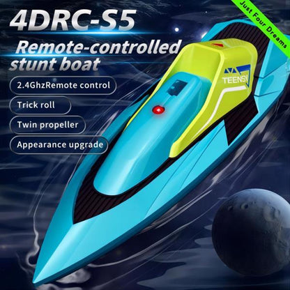 US Local 4DRC S5 Blue Green Remote Controlled Ship, Logistics Randomly Sent By UPS, USPS, FEDEX