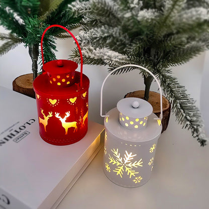 US Local Christmas Candle Lights LED Small Lanterns Wind Lights Electronic Candles Nordic Style Creative Holiday Decoration Decorations