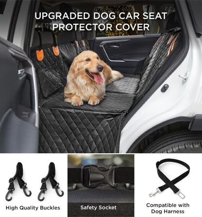 US Local Made4Pets Pet Dog Car Back Seat Cover Back Seat Extension Pad Can Bear 400 Pounds Waterproof And Non-slip Dog Car Hammock Eight-layer Hard Bottom With PE Foam Easy To Install And Clean