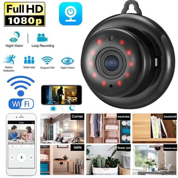 US Local CCTV Camera WiFi 1080P Wireless IR Indoor Outdoor Security Night Vision Home CAM