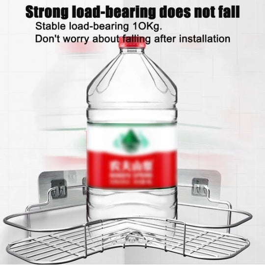 US Local Shower Caddy Shelf Bathroom Corner Bath Storage Holder Organizer Triangular Rack