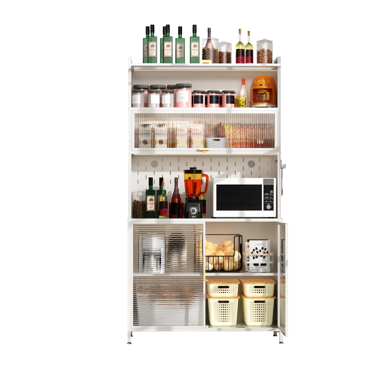 US Local 6 Tiers Of Flip Door Storage Room Cabinets