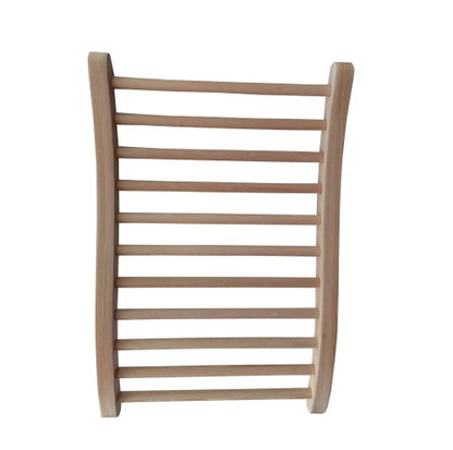 US Local Hemlock Round Stick Sauna Backrest