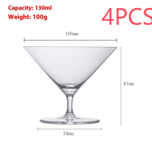 Fine Rod Champagne Drink SUNFLOWER Ice Cream High Leg Thin Wall Red Wine Cup