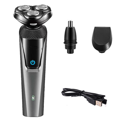 US Local Electric Shaver Mens Razor Rotary Waterproof Pop-Up Beard Trimmer Wet Dry Cordless Nose Hair Cutting Barber Shaving Machine