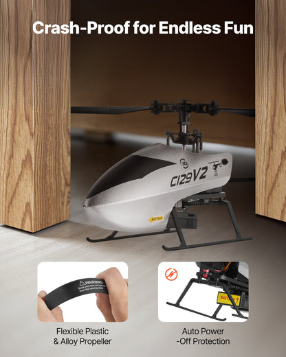 US Local RC Helicopter 4 Channel Remote Control Aircraft Toy 39 Min Flight Kids Present