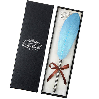 US Local European Retro Feather Pen Gift Box
