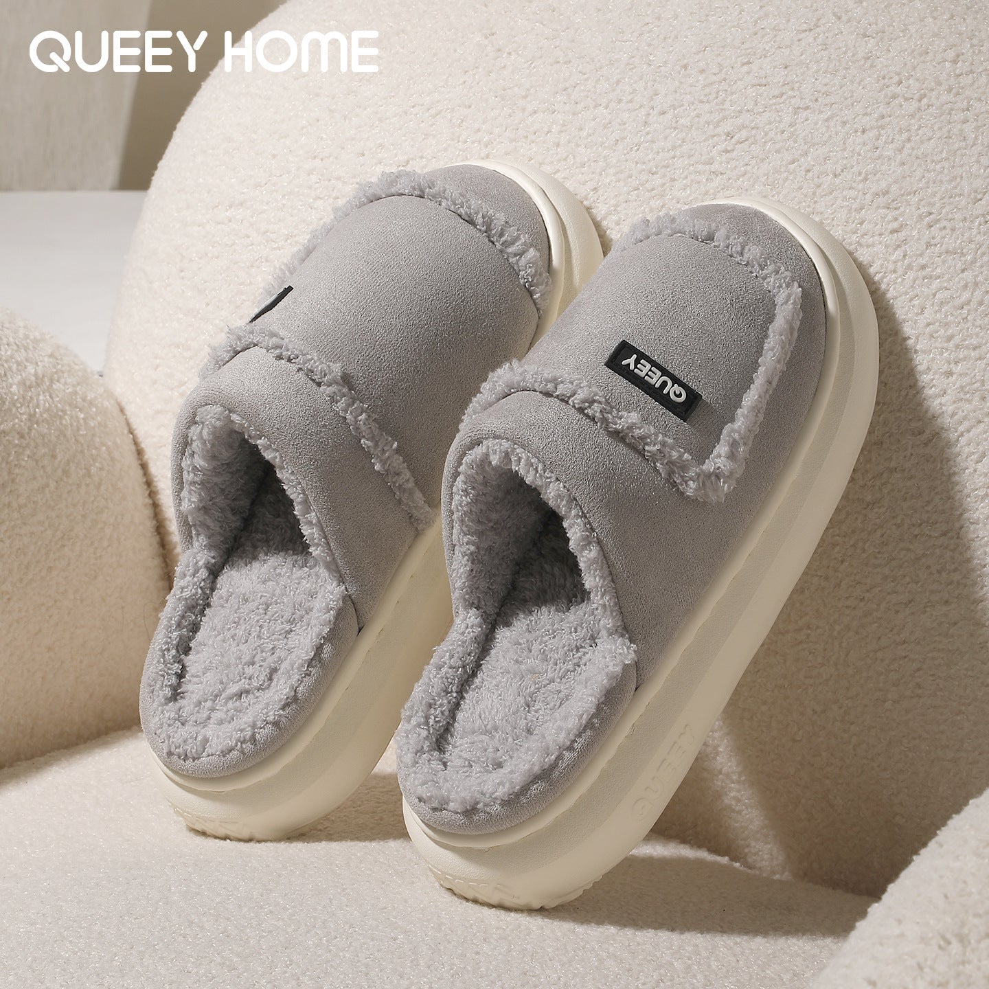 Women's Warm Non-slip Suede Cotton Slippers