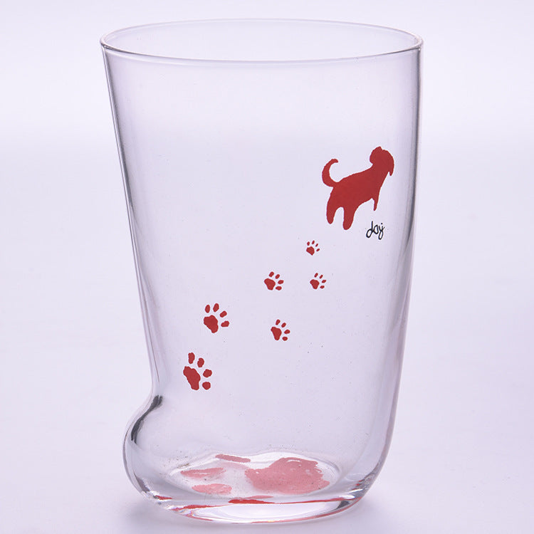 USA Local Creative Cute Cat Paws Glass Tiger Paws Mug Office Coffee Mug Tumbler Personality Breakfast Milk Porcelain Cup Gift