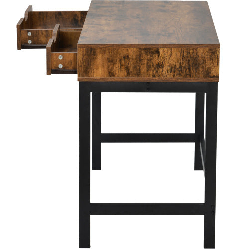 UK Local Computer Desk Dressing Table With 2 Drawers Work Table Home Office Table Industrial