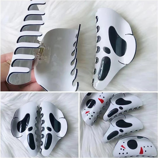 Women's Fashion Halloween Decorative Grimace Barrettes