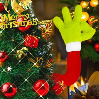 US Local Doll Green Monster Arm Doll Elf Ornaments Christmas Tree Decorations