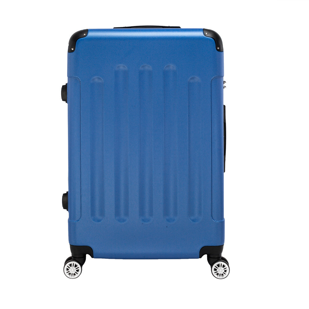 US Local Three In One ABS Suitcase 20 Inches 24 Inches 28 Inches Blue