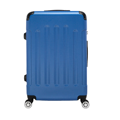 US Local Three In One ABS Suitcase 20 Inches 24 Inches 28 Inches Blue