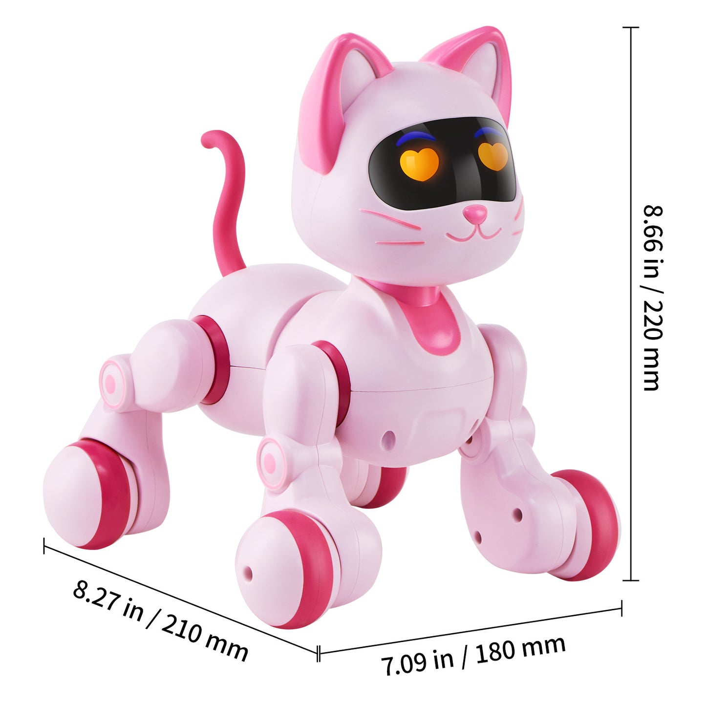 US Local VEVOR RC Robot Cat Toy For Kid Talking Dancing Touch Remote Control Programmable