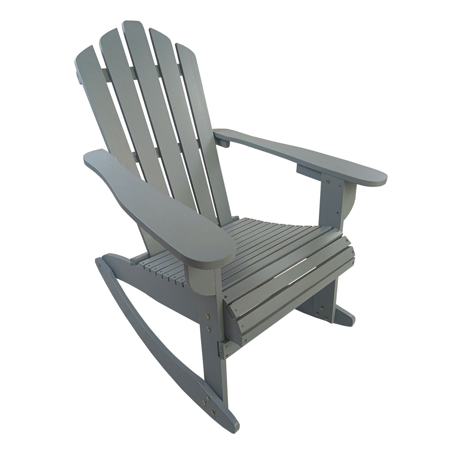 US Local Reclining Wooden Outdoor Rocking Adirondack Chair,walnut