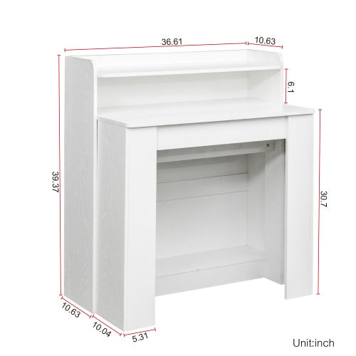 US Local Modern Extendable Dining Table With Storage