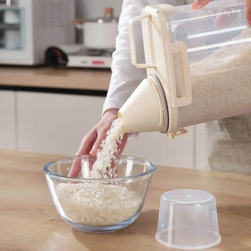 US Local Sealed Food Storage Containers With Lids - Leak-proof And Moisture-proof Kitchen Storage Boxes, Suitable For Grains, Nuts, Flour And Rice - Made Of Durable PE Material