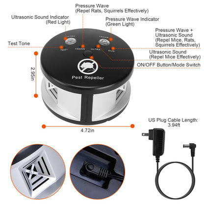 US Local 360 Degree Ultrasonic Pest Repellent, Electronic Plug-in Pest Control, Pursuer, Blocker