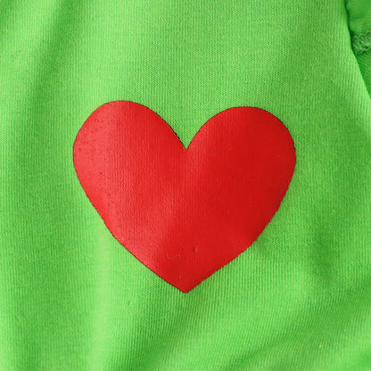 US Local Toddler Girl's 2-Piece Set Round Neck Long Sleeve Ruffle Hem Tunic Top & Print Flare Pants For Spring & Fall