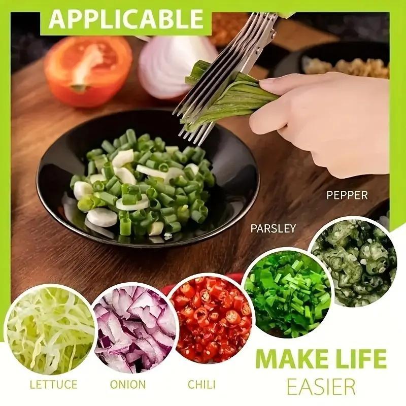 US Local Multifunctional Multi-layer Kitchen Scissors Suitable For Cutting Onions, Vegetables And Spices