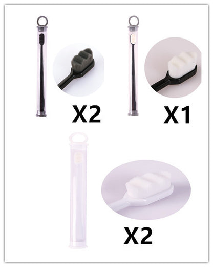US Local Ultra-fine Toothbrush Super Soft Bristle Deep Cleaning Brush Portable For Oral Care Tools Teeth Care Oral Cleaning Travel